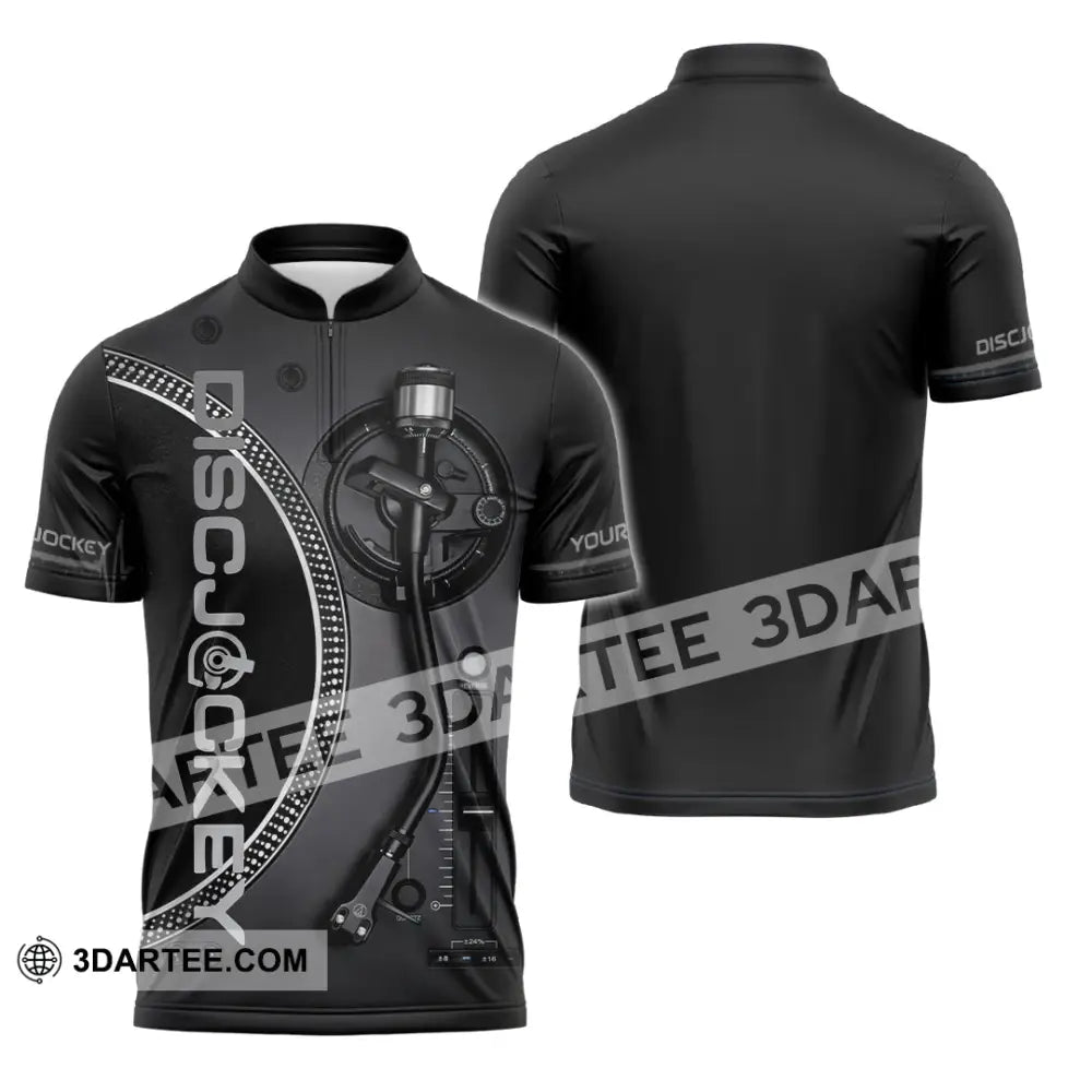 Unisex Shirt - Custom Disc Jockey Shirt - Zipper Polo Shirt / S - T-shirt