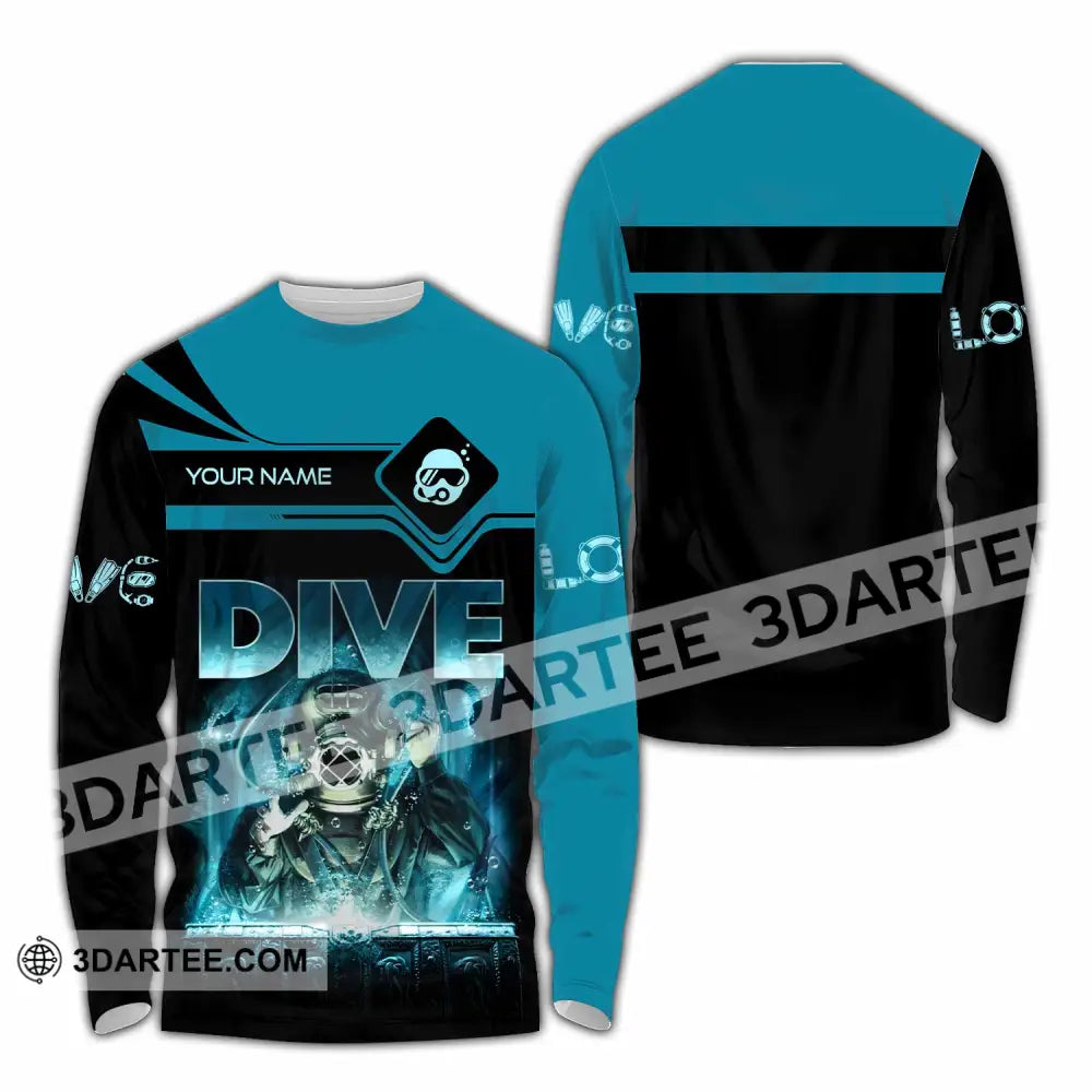 Unisex Shirt - Custom Dive Lover Sport Shirt Long Sleeve Shirt / S T-shirt