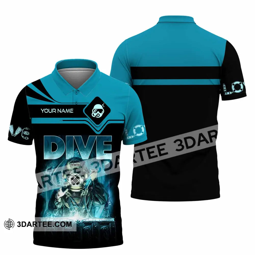 Unisex Shirt - Custom Dive Lover Sport Shirt Polo Shirt / S T-shirt
