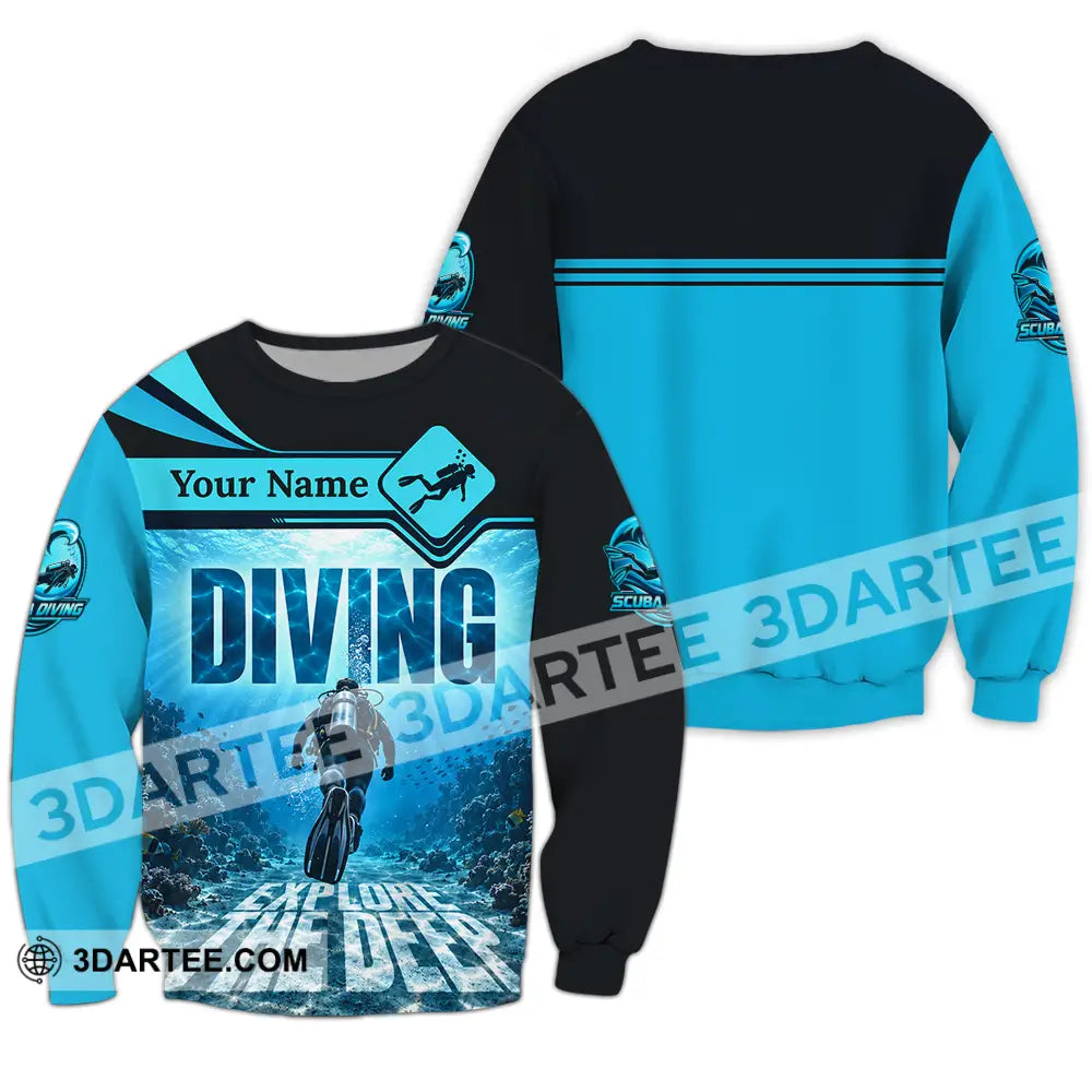 Unisex Shirt - Custom Diving Shirt - Long Sleeve / S - T-shirt