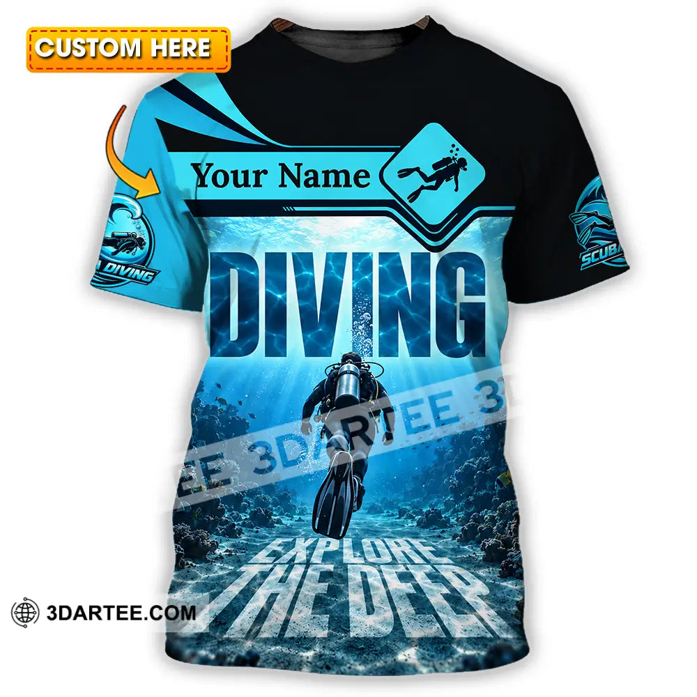 Unisex Shirt - Custom Diving Shirt - T-shirt