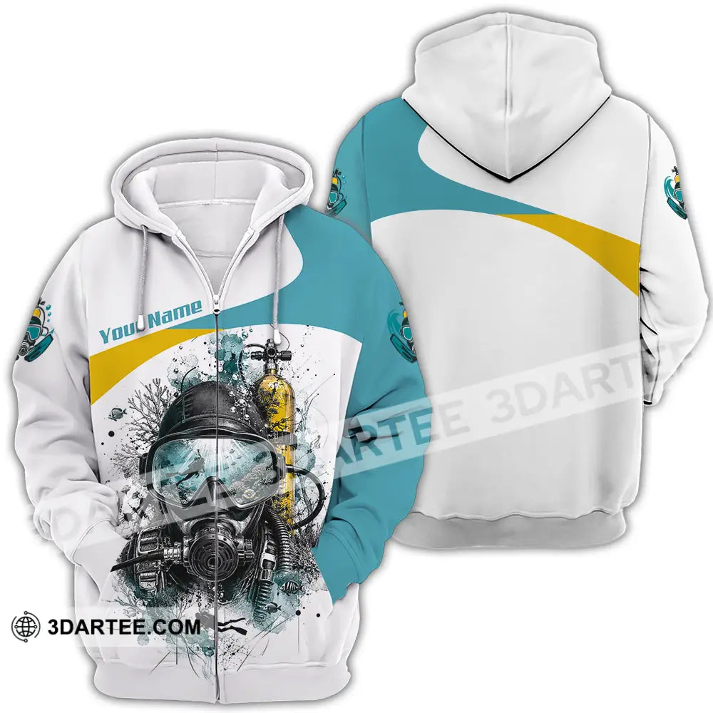 Unisex Shirt - Custom Diving Shirt - Zipper Hoodie / S - T-shirt