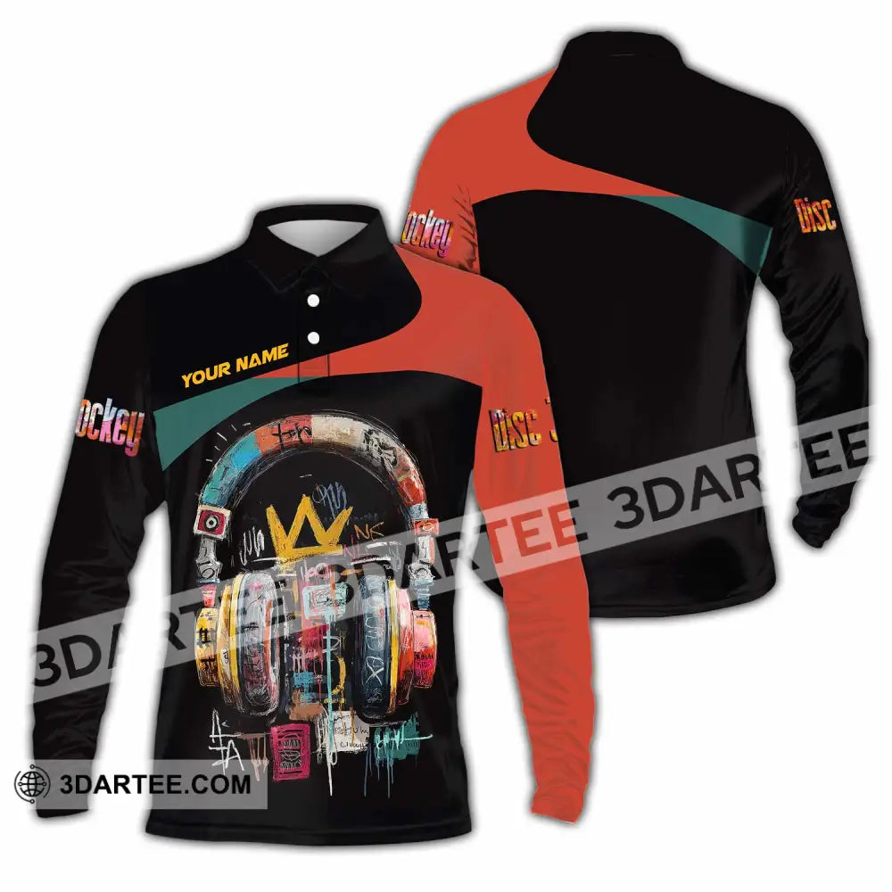 Unisex Shirt - Custom DJ 3D Shirt Long Sleeve Polo / S T-shirt