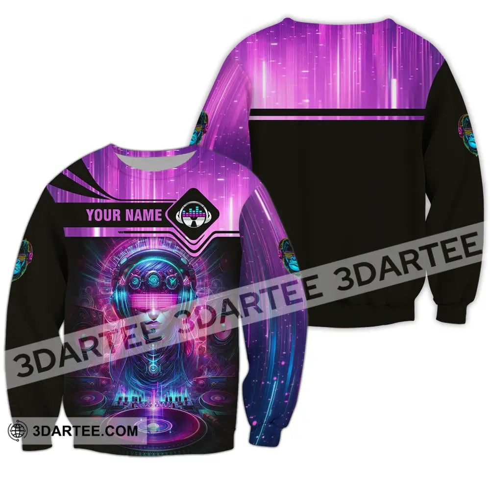 Unisex Shirt - Custom DJ 3D Shirt Long Sleeve / S T-shirt