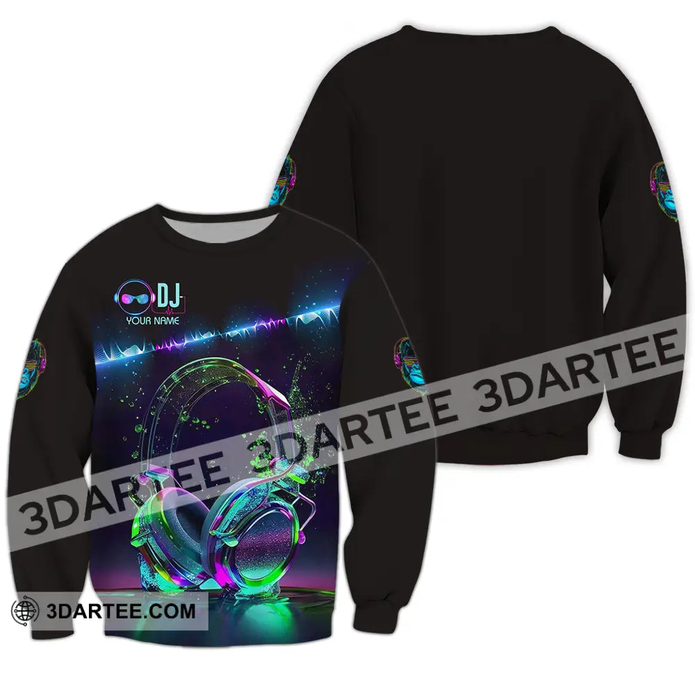 Unisex Shirt - Custom DJ 3D Shirt Long Sleeve / S T-shirt