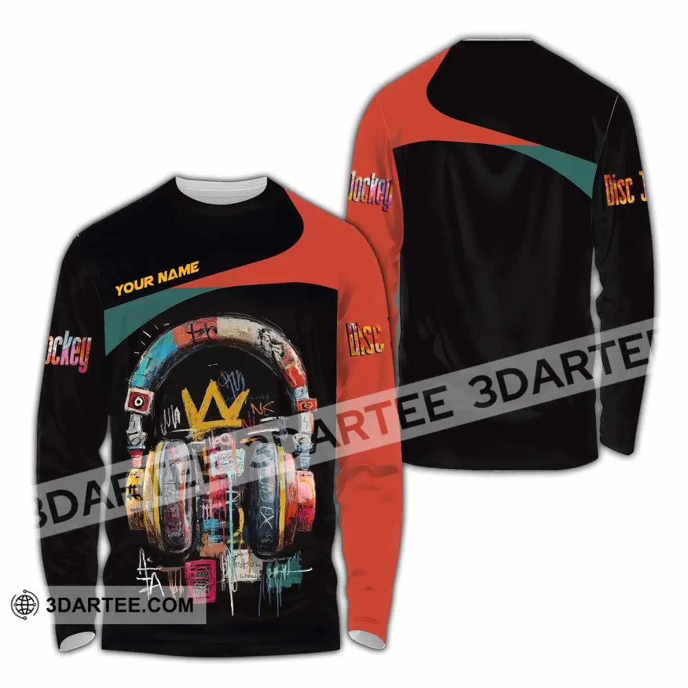 Unisex Shirt - Custom DJ 3D Shirt Long Sleeve Shirt / S T-shirt
