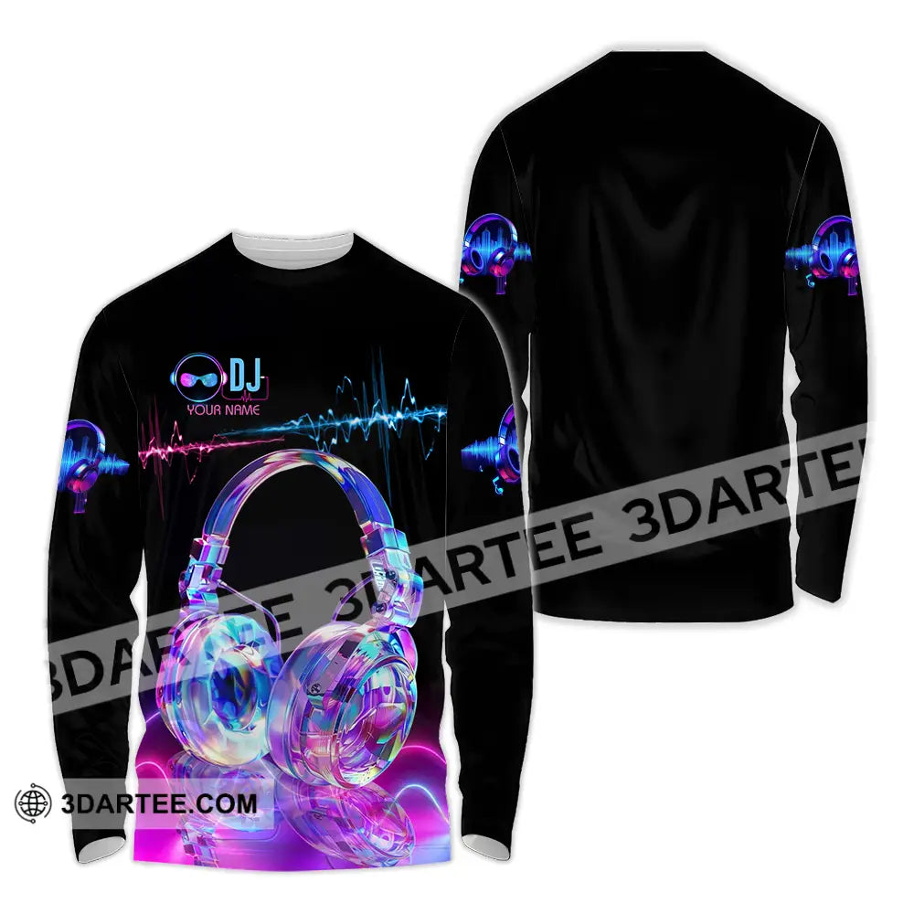 Unisex Shirt - Custom DJ 3D Shirt Long Sleeve Shirt / S T-shirt