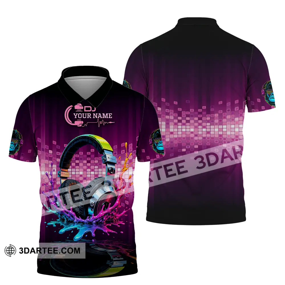 Unisex Shirt - Custom DJ 3D Shirt Polo Shirt / S T-shirt
