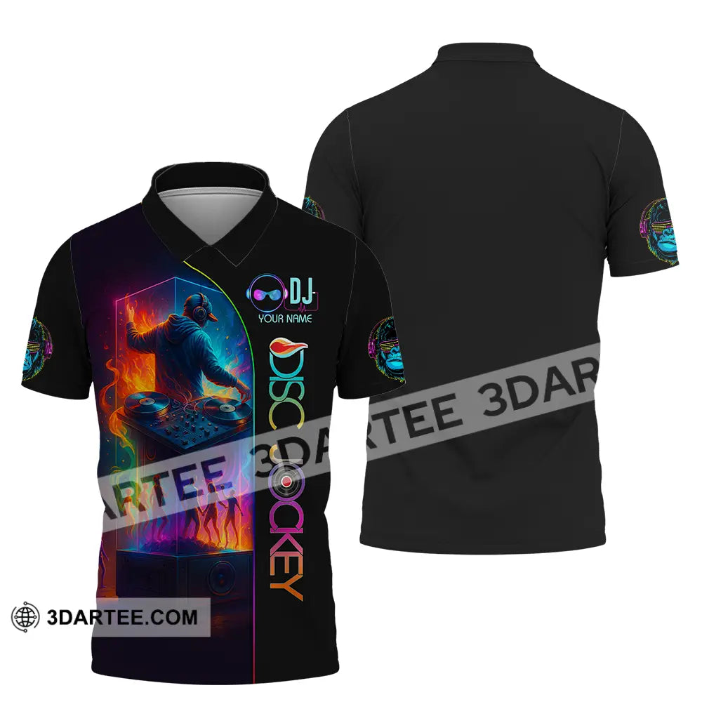 Unisex Shirt - Custom DJ 3D Shirt Polo Shirt / S T-shirt