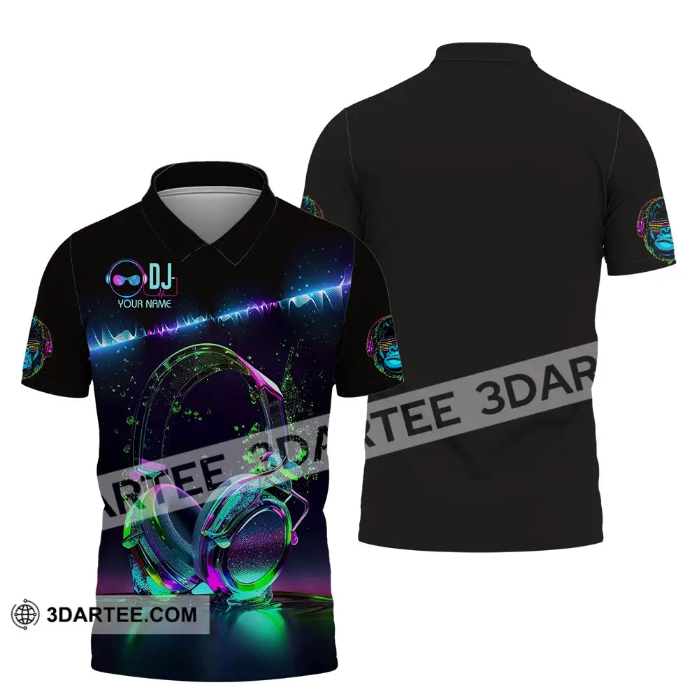 Unisex Shirt - Custom DJ 3D Shirt Polo Shirt / S T-shirt