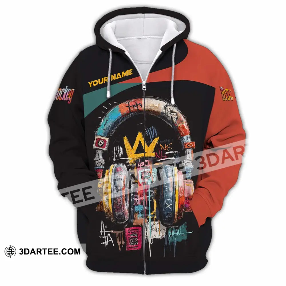 Unisex Shirt - Custom DJ 3D Shirt Zipper Hoodie / S T-shirt