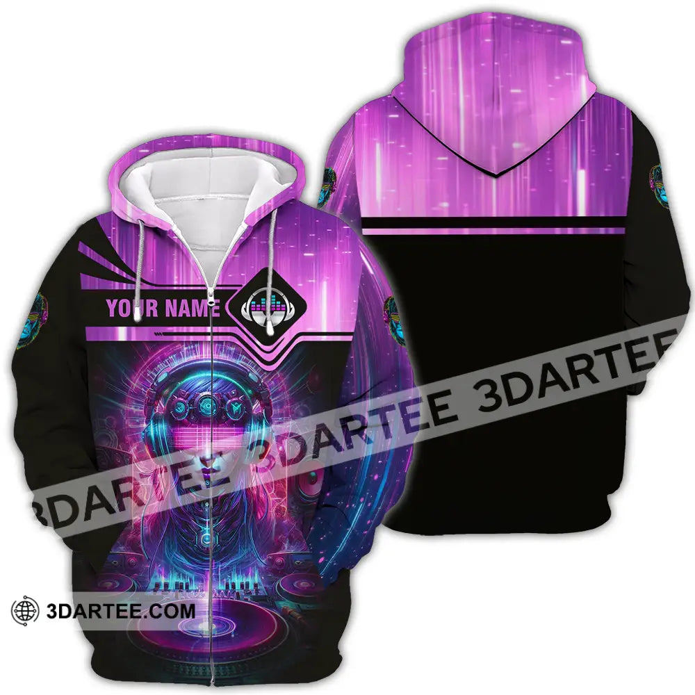 Unisex Shirt - Custom DJ 3D Shirt Zipper Hoodie / S T-shirt
