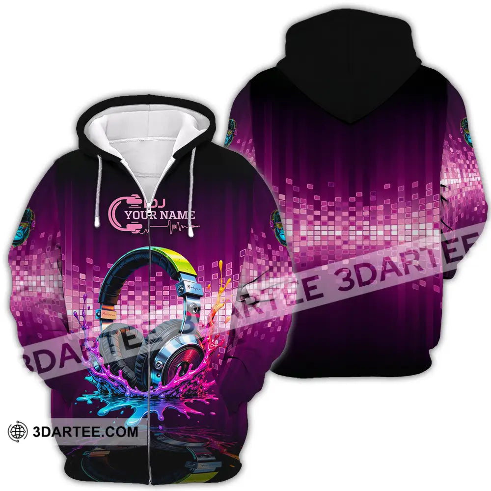 Unisex Shirt - Custom DJ 3D Shirt Zipper Hoodie / S T-shirt