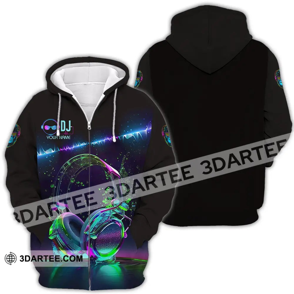 Unisex Shirt - Custom DJ 3D Shirt Zipper Hoodie / S T-shirt