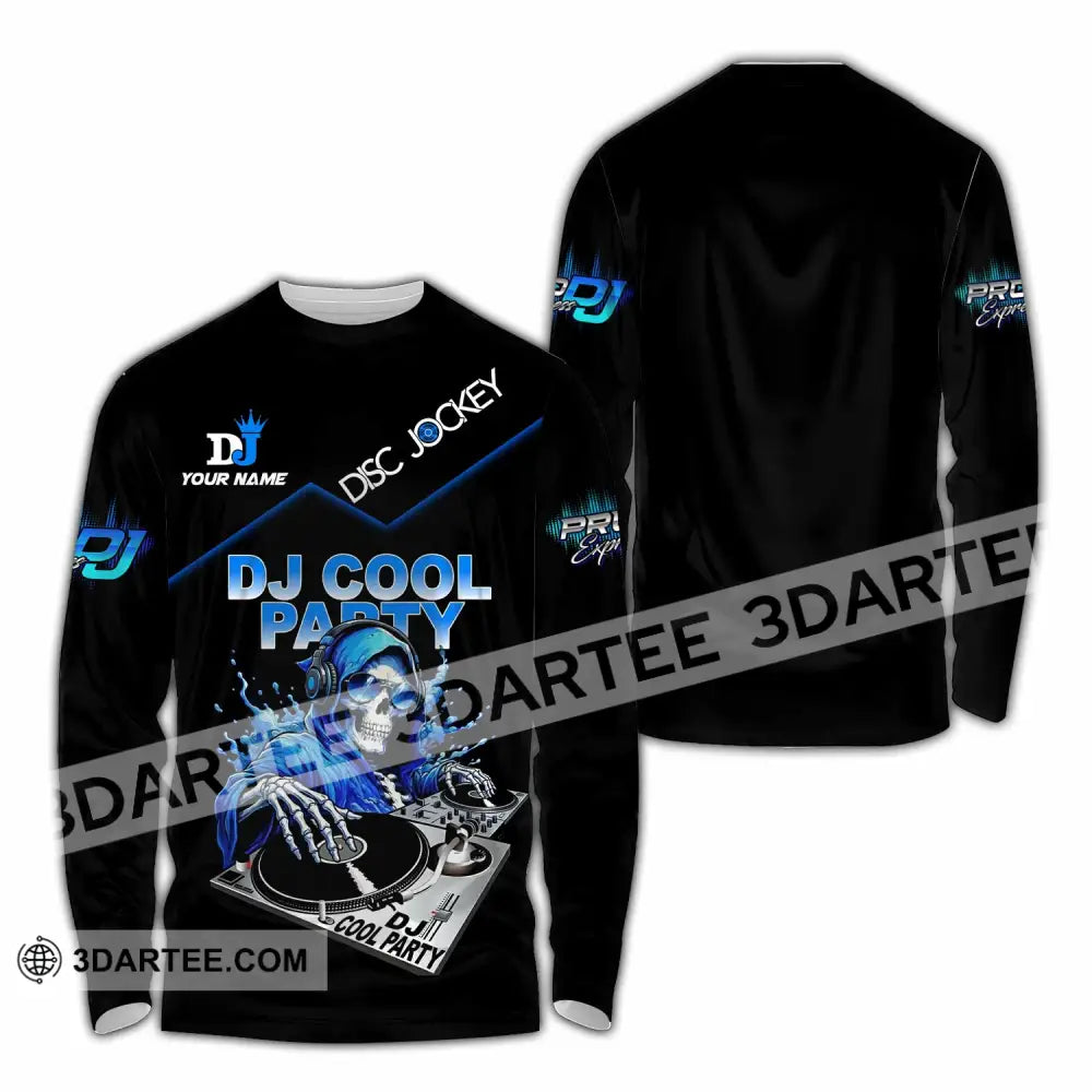 Unisex Shirt - Custom DJ Cool Party 3D Shirt Long Sleeve Shirt / S T-shirt