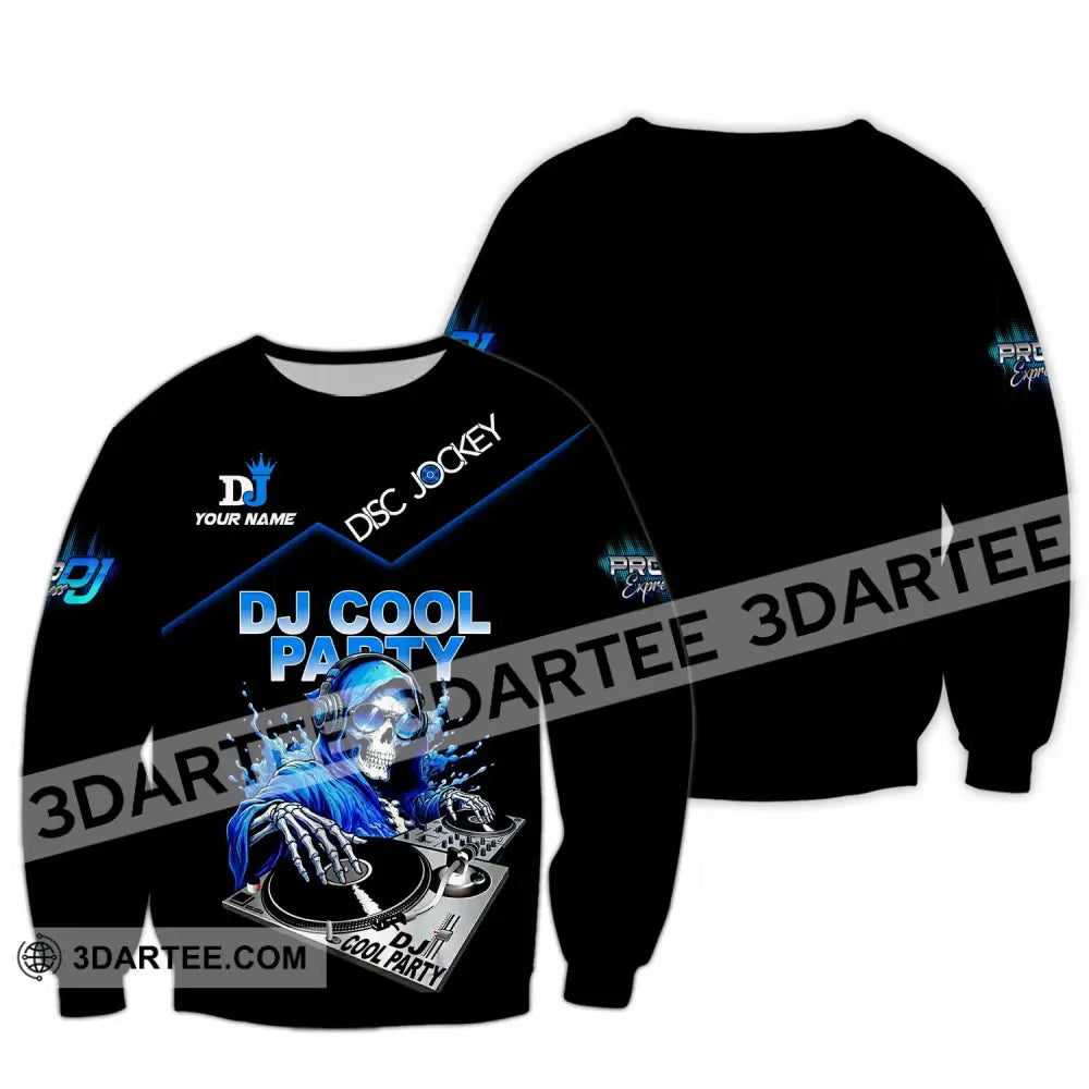 Unisex Shirt - Custom DJ Cool Party 3D Shirt Long Sleeve / S T-shirt