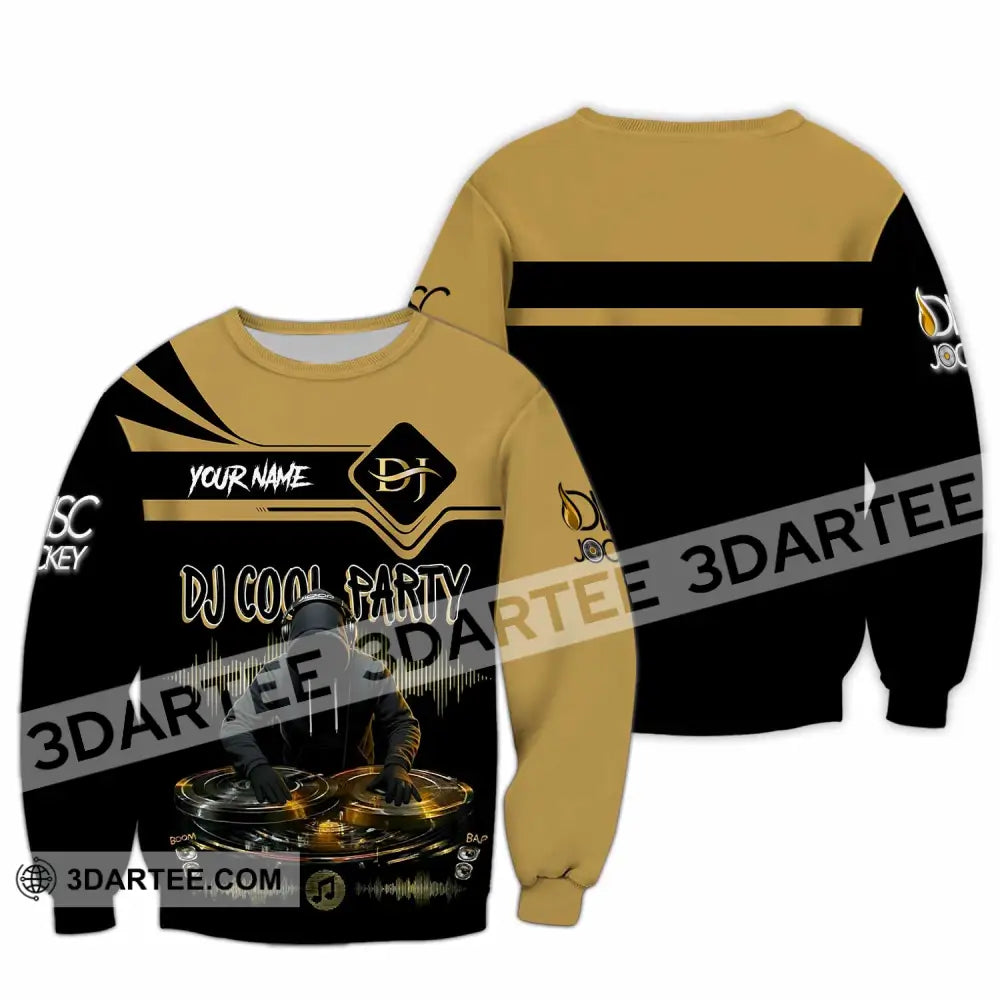 Unisex Shirt - Custom DJ Cool Party 3D Shirt Long Sleeve / S T-shirt