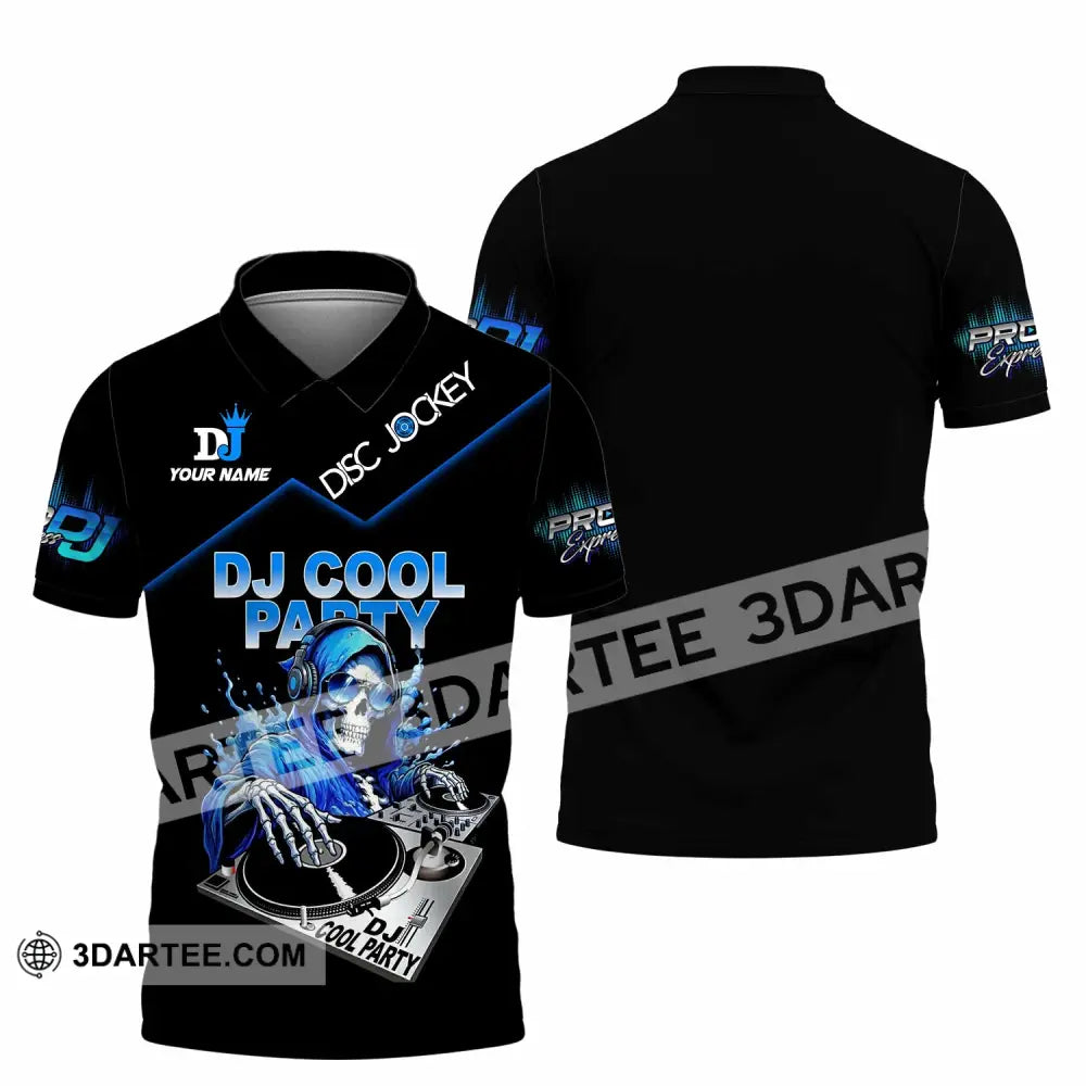 Unisex Shirt - Custom DJ Cool Party 3D Shirt Polo Shirt / S T-shirt