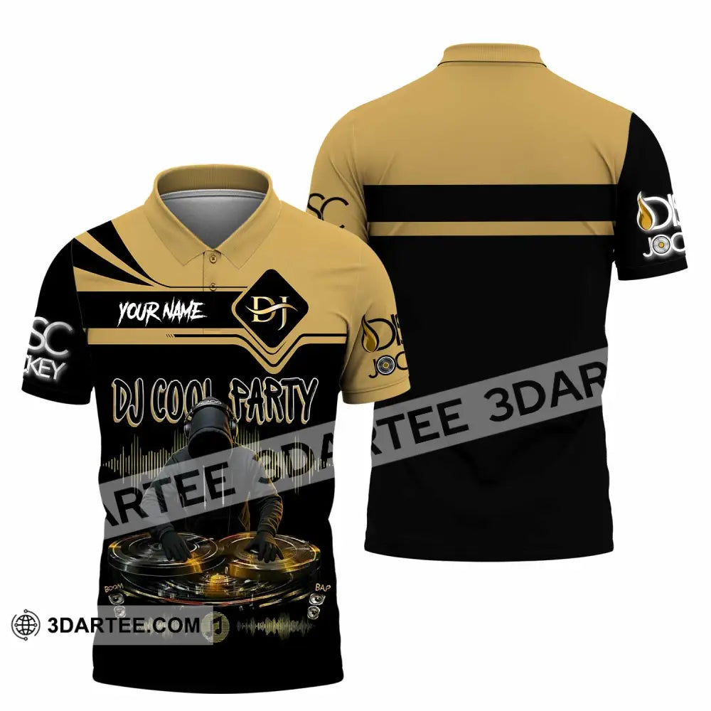 Unisex Shirt - Custom DJ Cool Party 3D Shirt Polo Shirt / S T-shirt