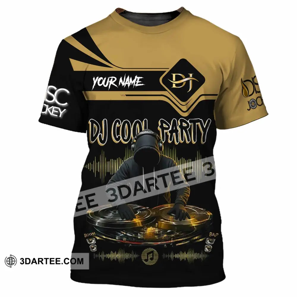 Unisex Shirt - Custom DJ Cool Party 3D Shirt T-Shirt / S T-shirt