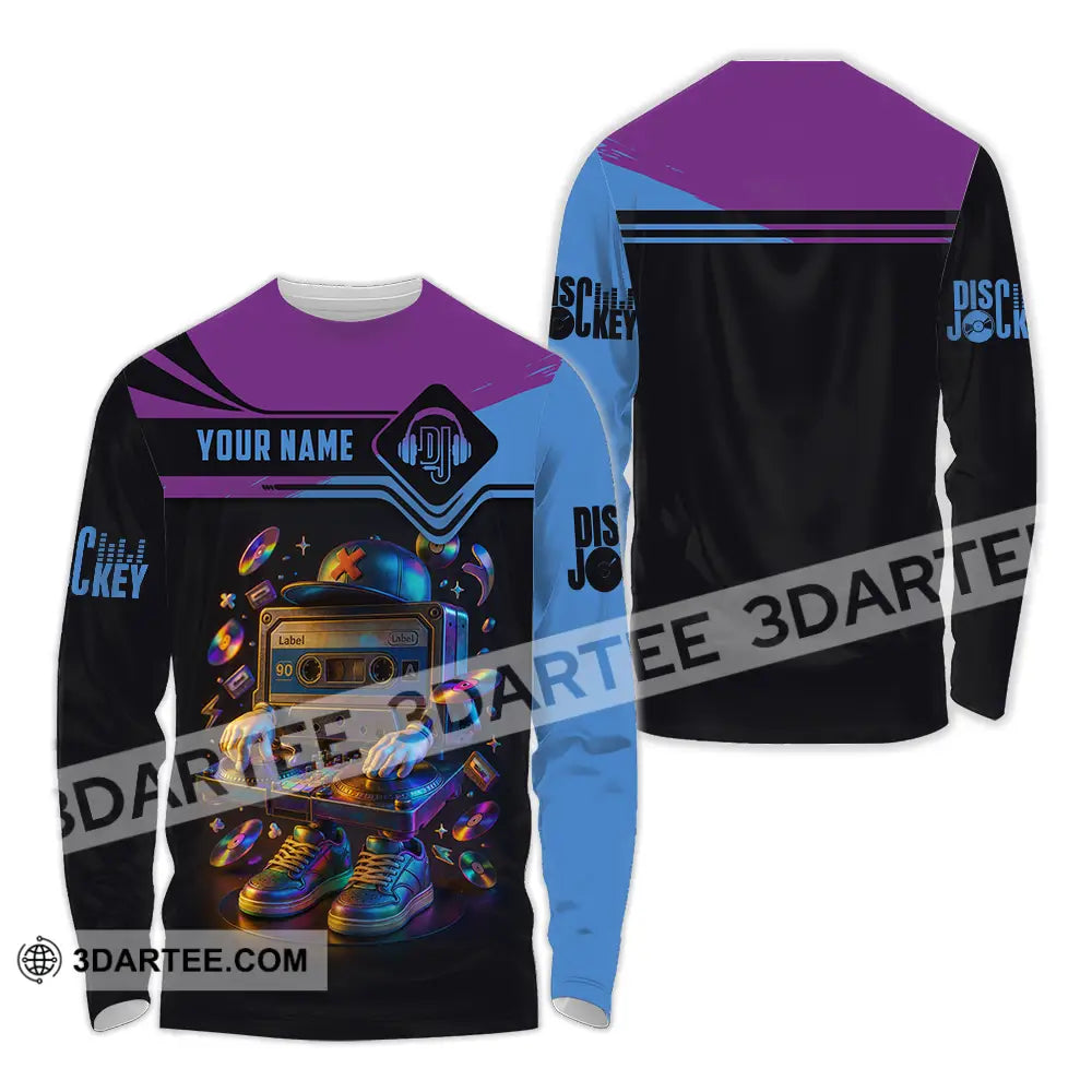 Unisex Shirt Custom DJ Shirt Long Sleeve Shirt / S T shirt
