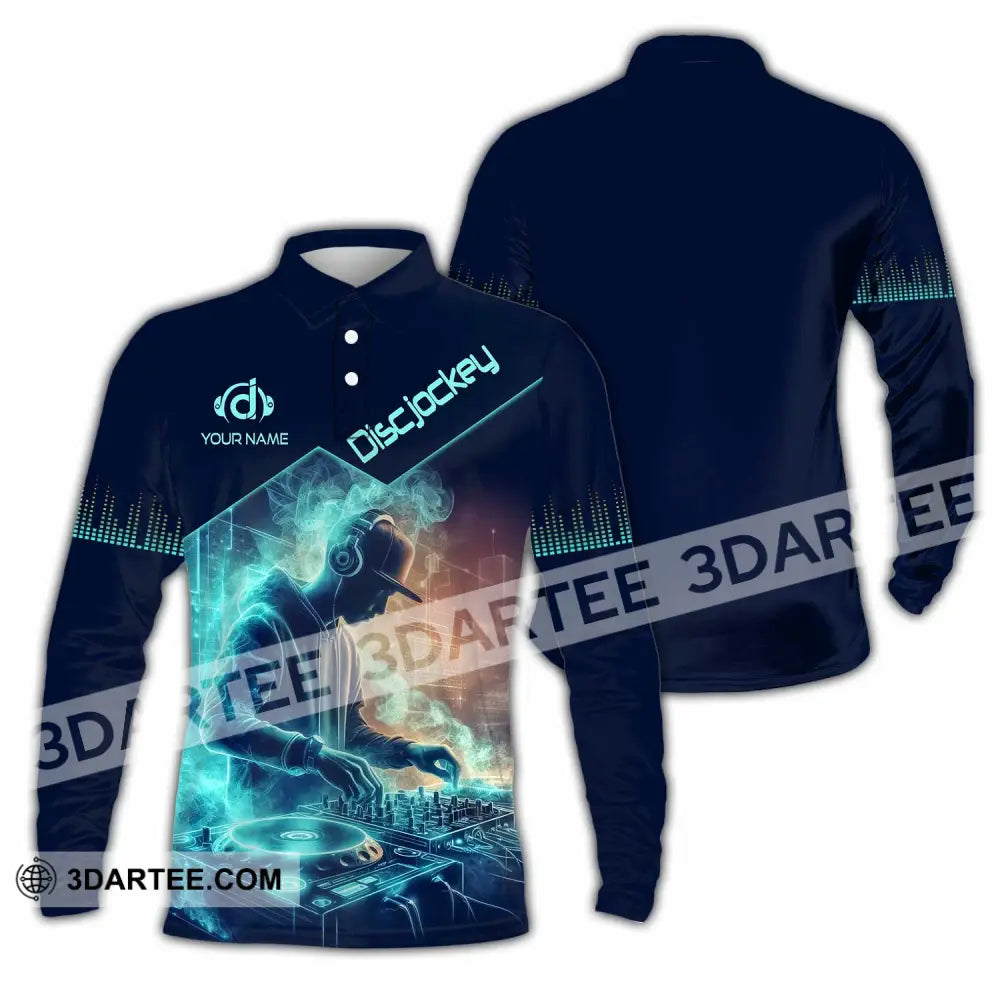 Unisex Shirt - Custom DJ Man Shirt Long Sleeve Polo / S T-shirt