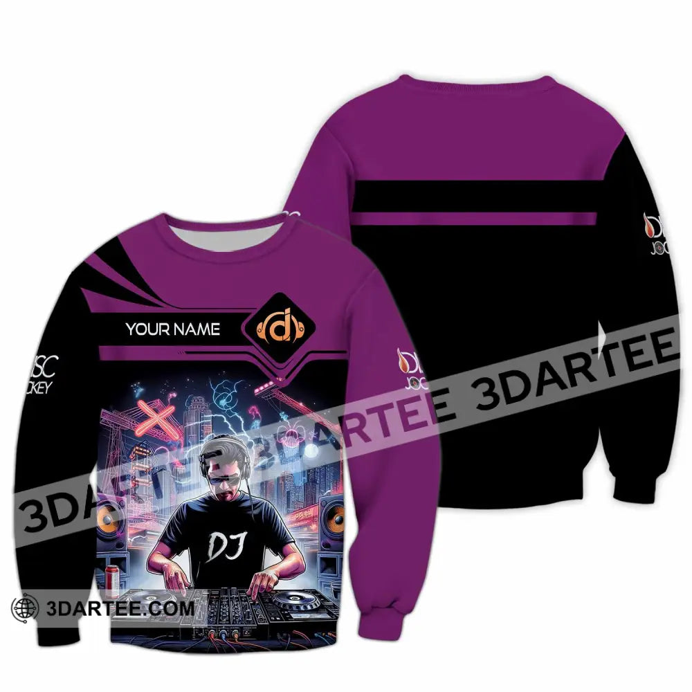 Unisex Shirt - Custom DJ Man Shirt Long Sleeve / S T-shirt