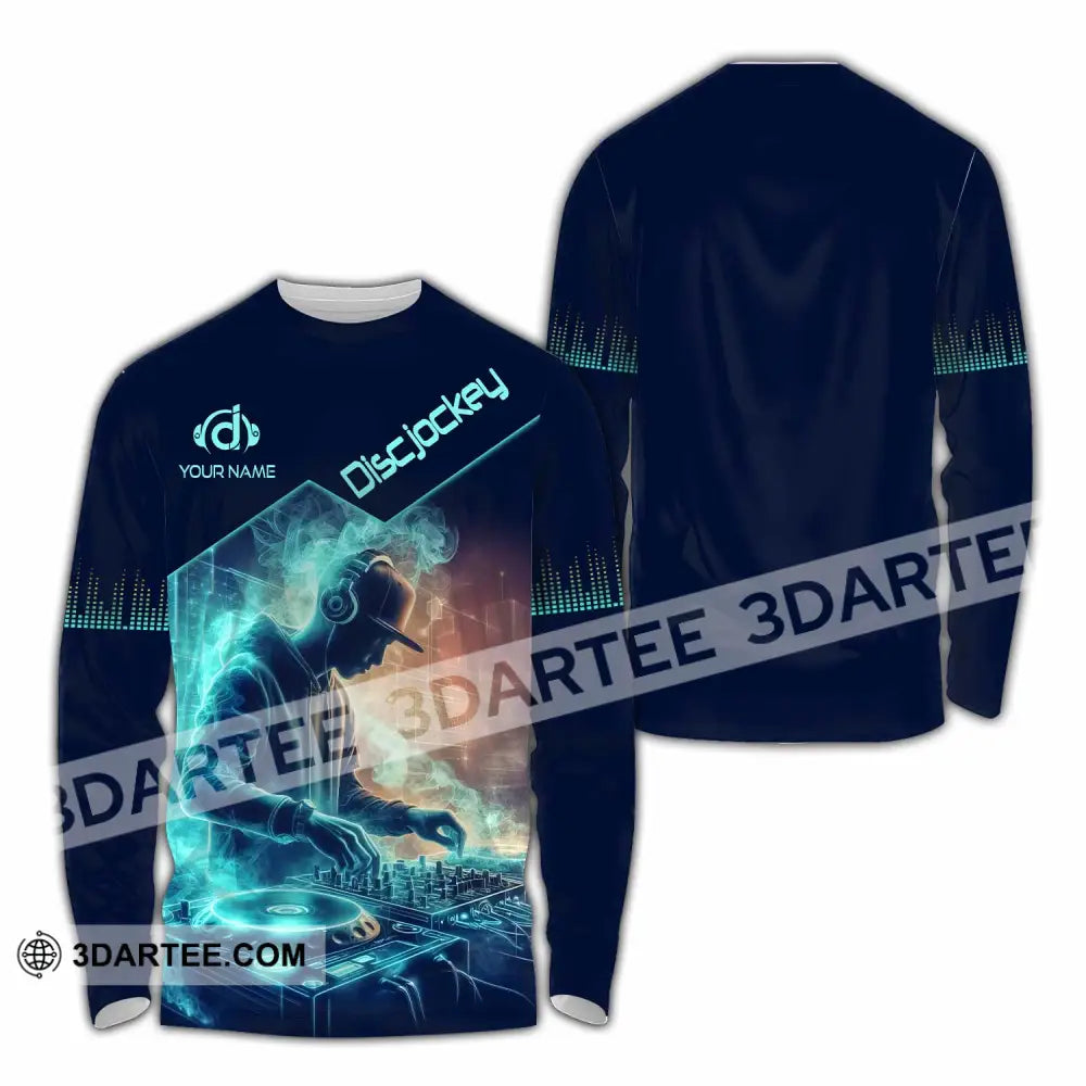 Unisex Shirt - Custom DJ Man Shirt Long Sleeve Shirt / S T-shirt