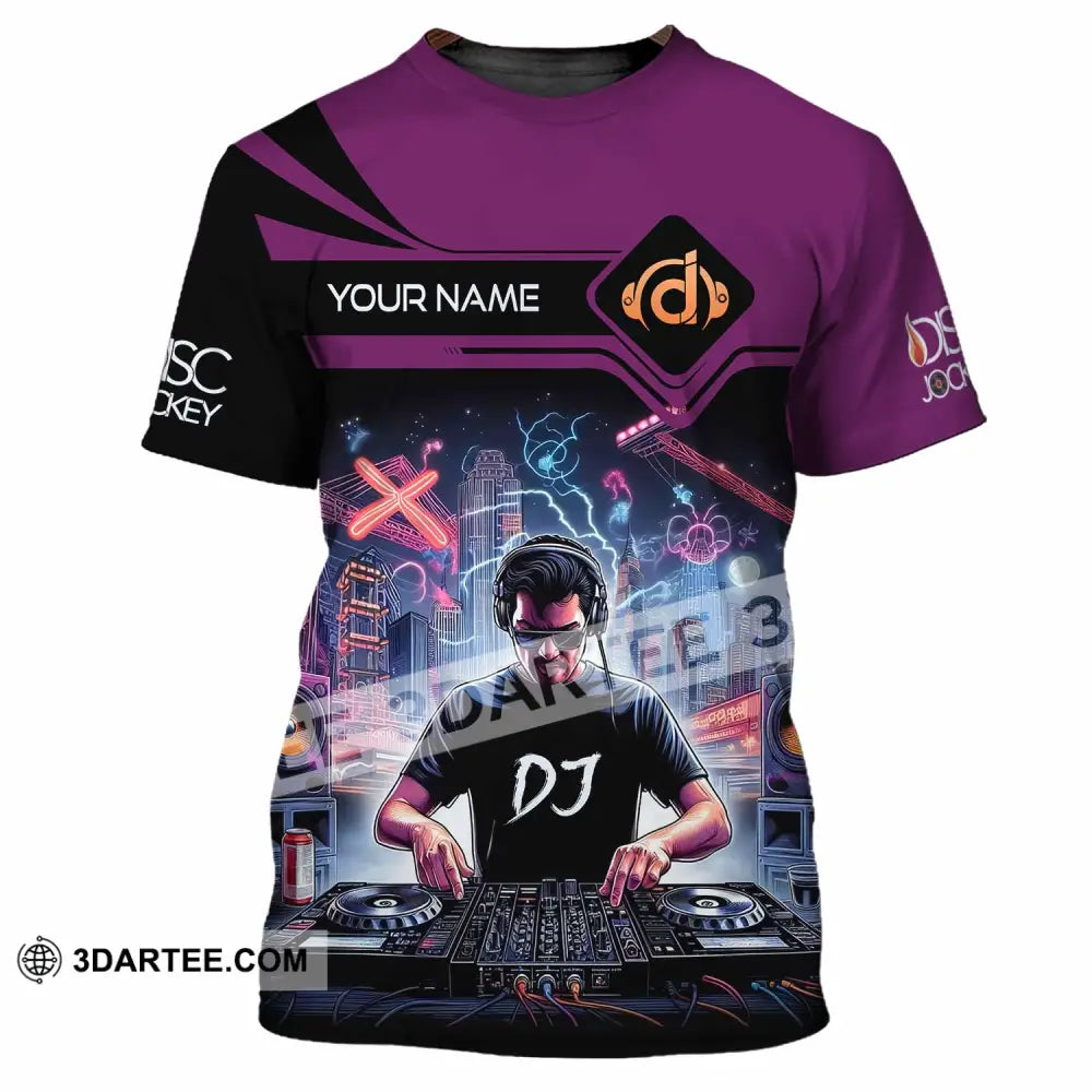 Unisex Shirt - Custom DJ Man Shirt T-Shirt / S T-shirt