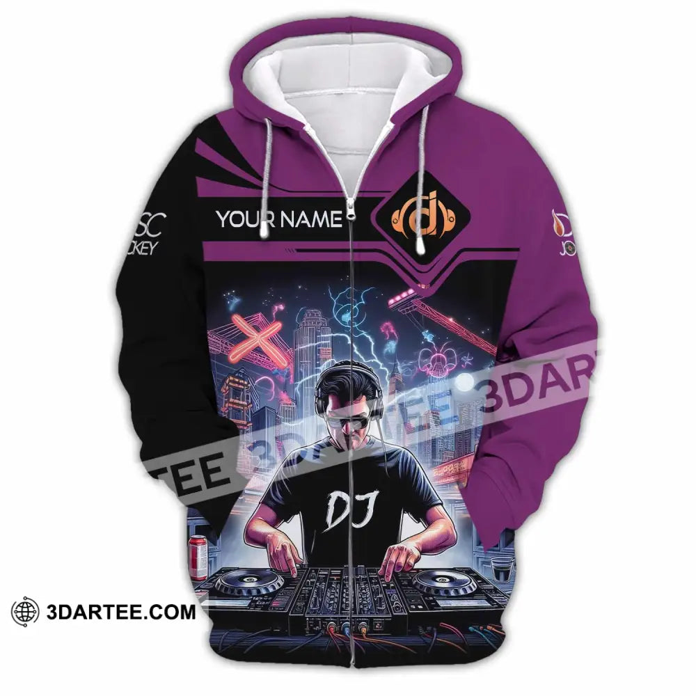 Unisex Shirt - Custom DJ Man Shirt Zipper Hoodie / S T-shirt