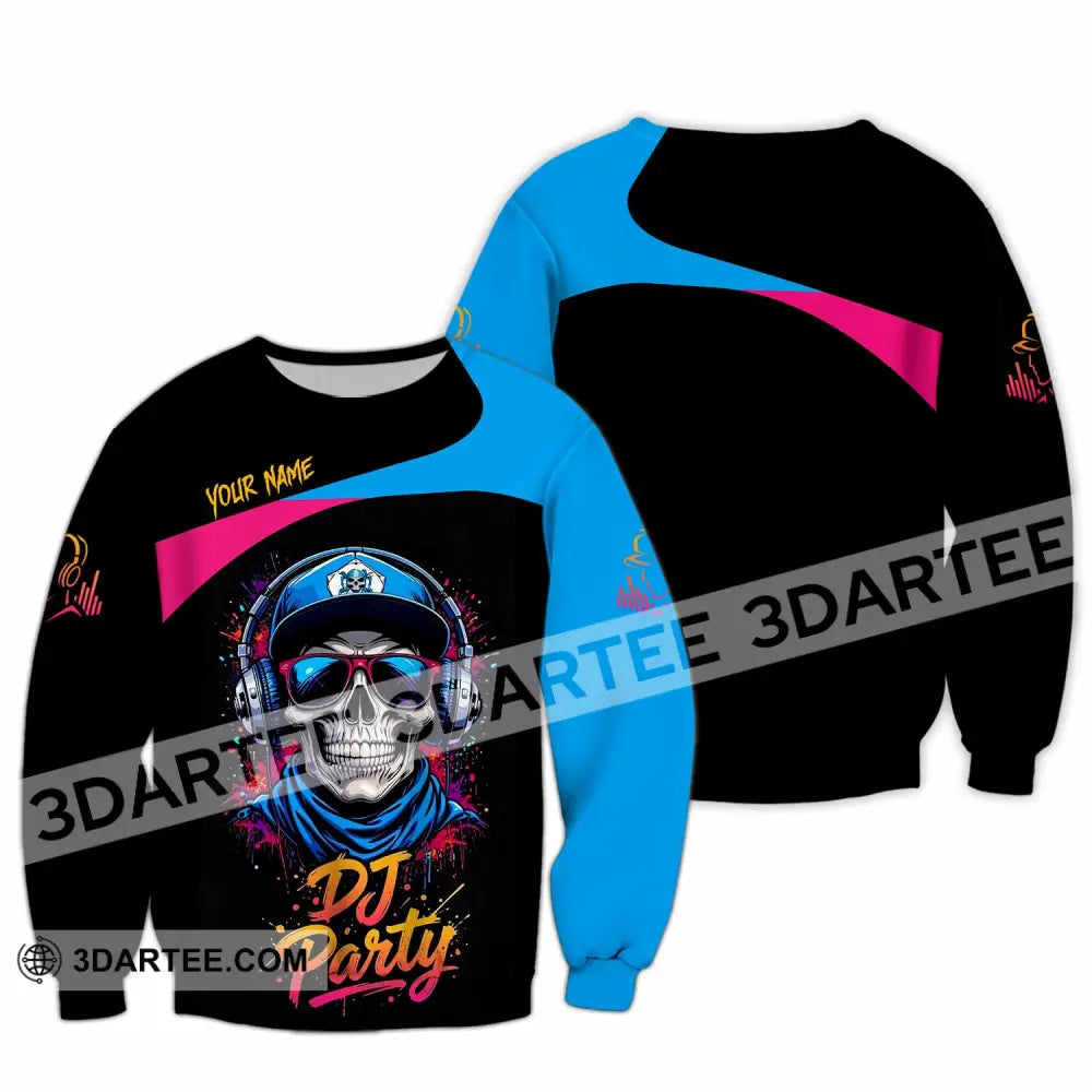 Unisex Shirt - Custom DJ Party 3D Shirt Long Sleeve / S T-shirt