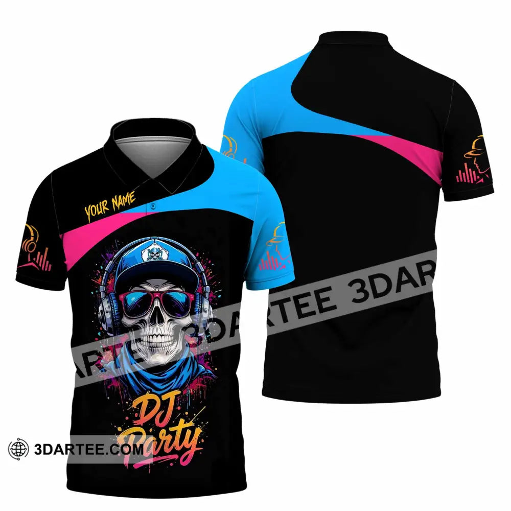 Unisex Shirt - Custom DJ Party 3D Shirt Polo Shirt / S T-shirt