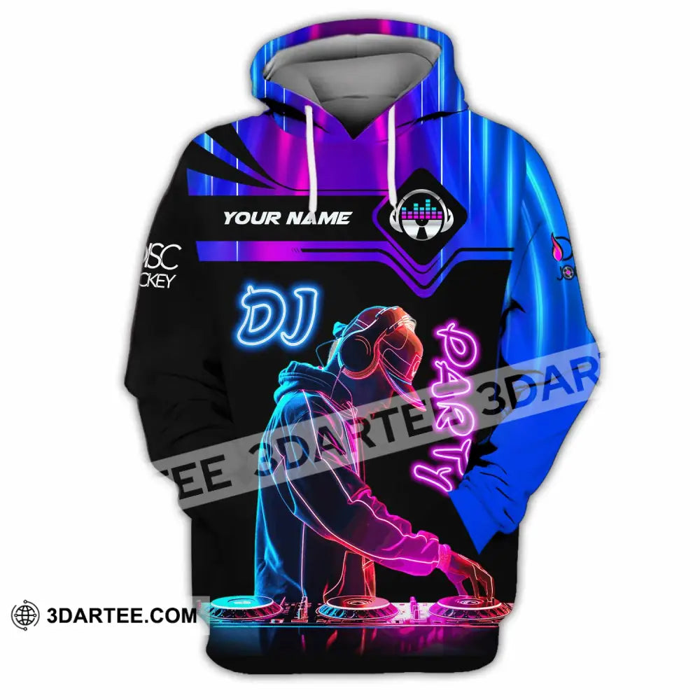 Unisex Shirt - Custom DJ Party Shirt Hoodie / S T-shirt