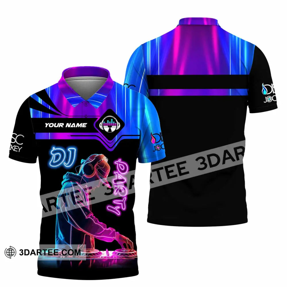 Unisex Shirt - Custom DJ Party Shirt Polo Shirt / S T-shirt