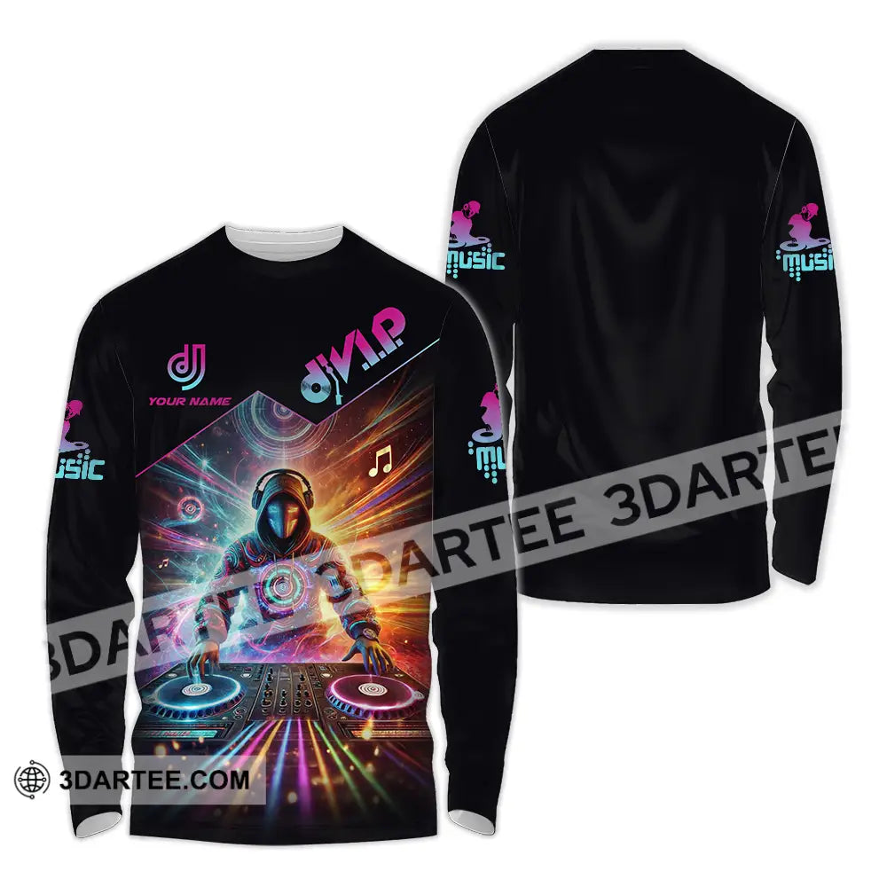 Unisex Shirt - Custom DJ VIP Music 3D Shirt Long Sleeve Shirt / S T-shirt