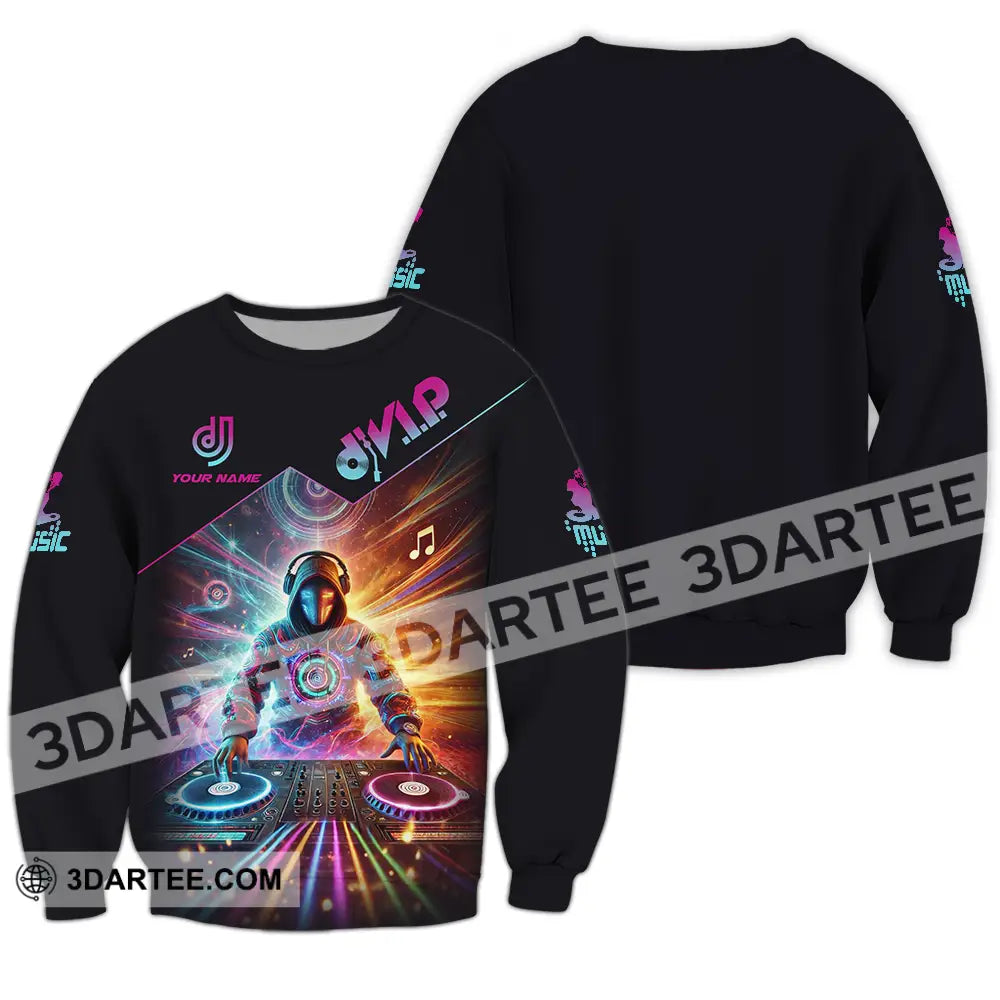 Unisex Shirt - Custom DJ VIP Music 3D Shirt Long Sleeve / S T-shirt