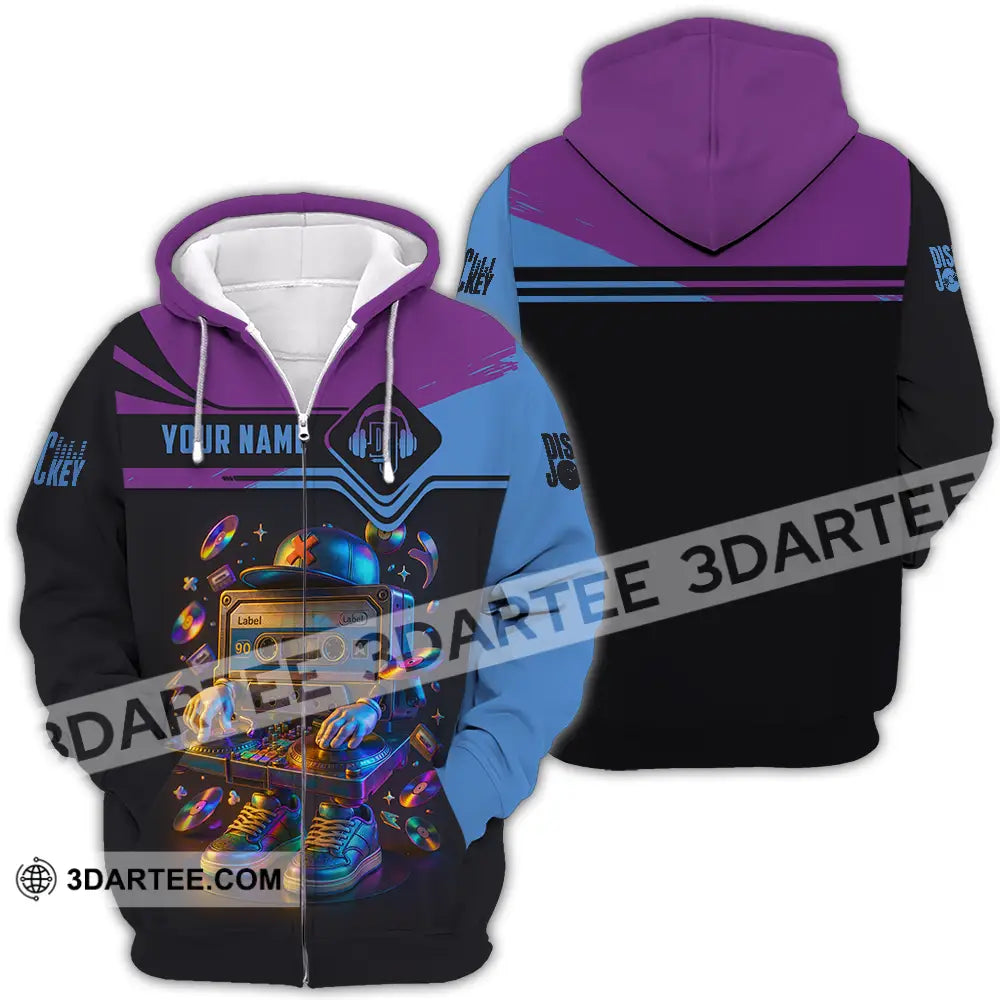 Unisex Shirt Custom DJ Shirt Zipper Hoodie / S T shirt