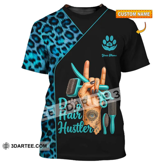 Unisex Shirt - Custom Dog Hair Hustler Groomer Shirt T-shirt