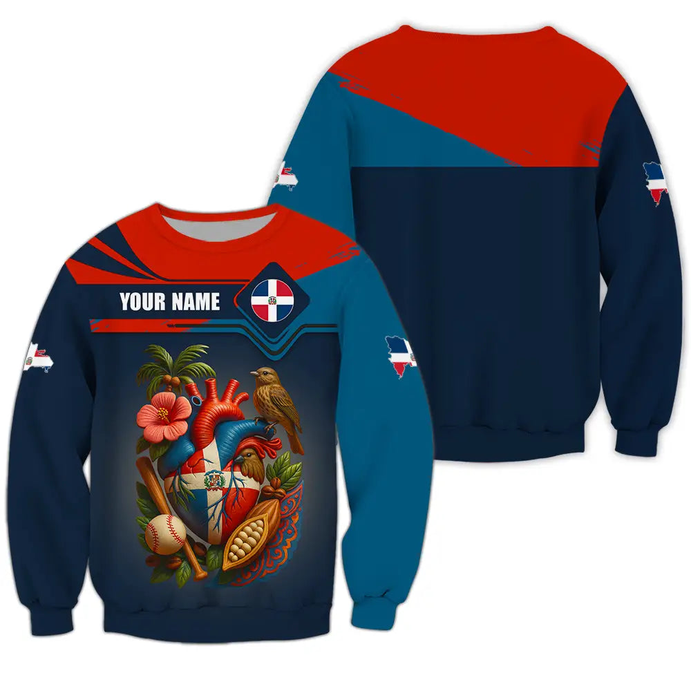 Unisex Shirt - Custom Dominican Republic Shirt Long Sleeve / S T-shirt