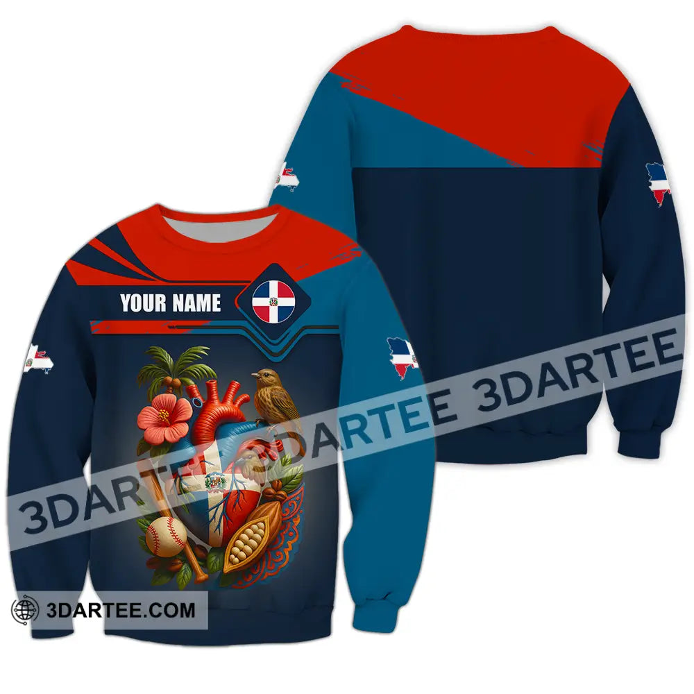 Unisex Shirt - Custom Dominican Republic Shirt Long Sleeve / S T-shirt