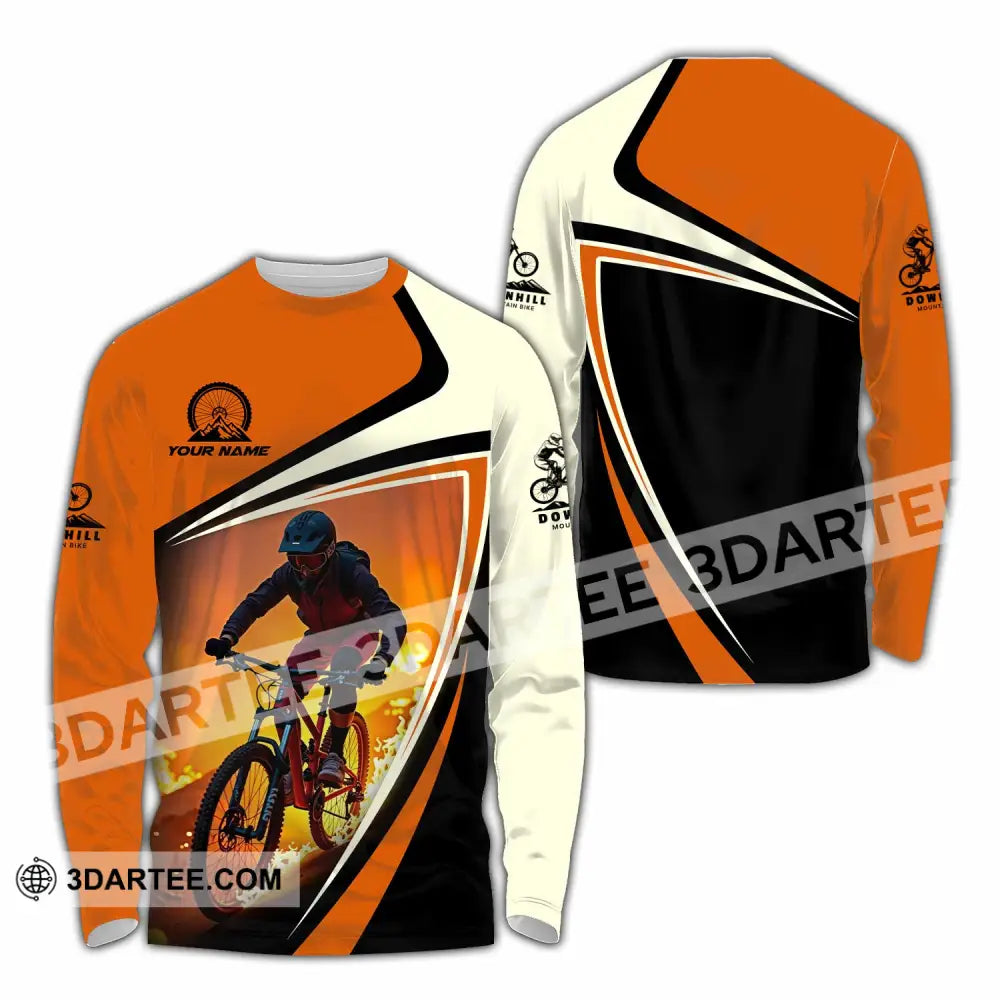 Unisex Shirt - Custom Downhill Mountain Bike Shirt Long Sleeve Shirt / S T-shirt