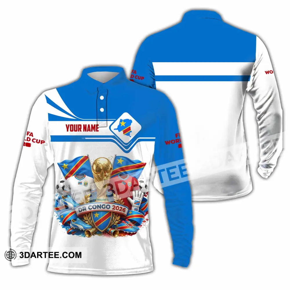 Unisex Shirt - Custom Dr Cong World Cup 2026 Shirt - Long Sleeve Polo / S - T-shirt