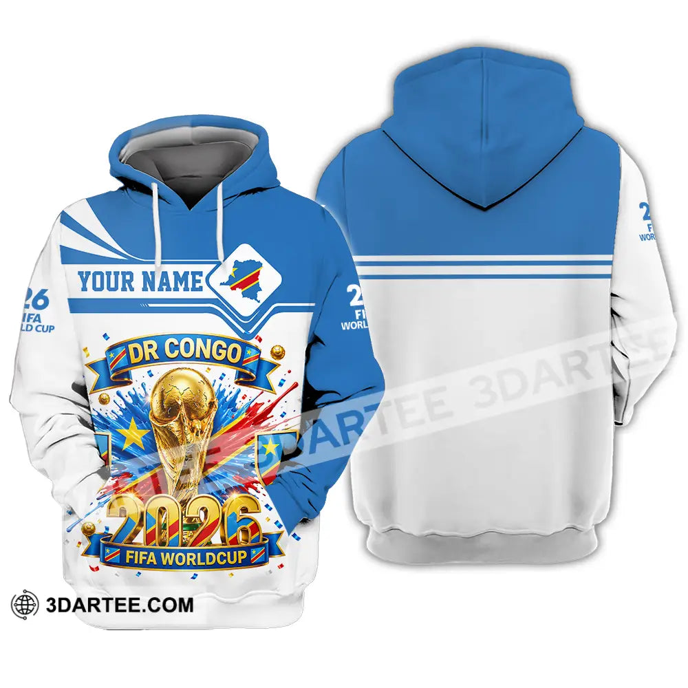 Unisex Shirt - Custom Dr Congo World Cup 2026 3D Shirt - Hoodie / S - T-shirt