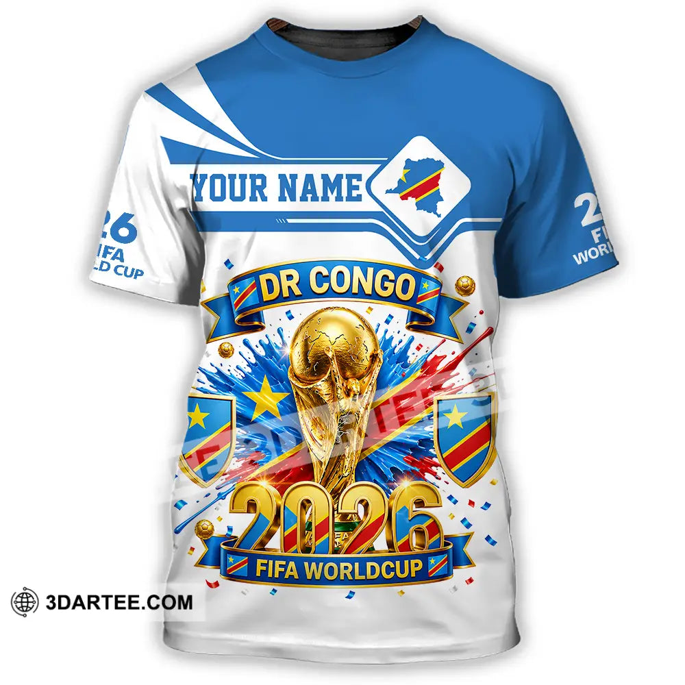 Unisex Shirt - Custom Dr Congo World Cup 2026 3D Shirt - T-Shirt / S - T-shirt