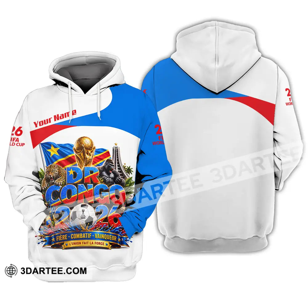 Unisex Shirt - Custom Dr Congo World Cup 2026 Shirt - Hoodie / S - T-shirt