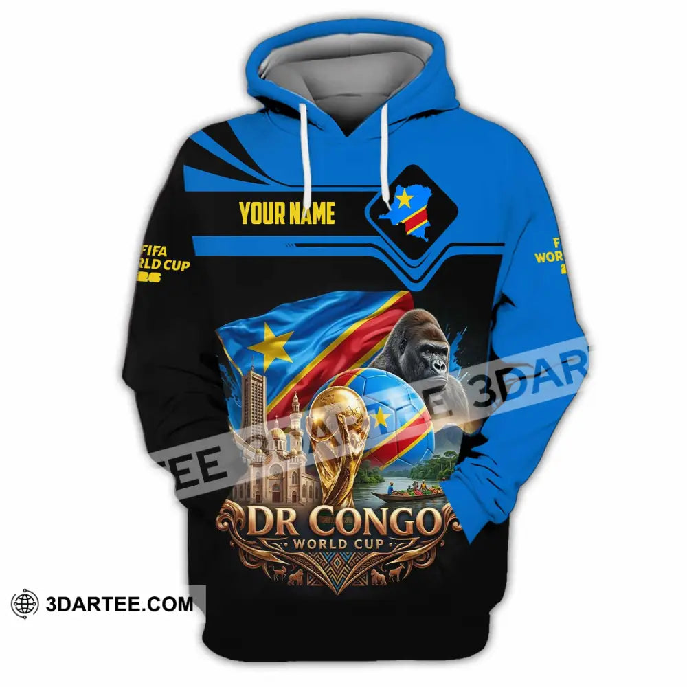 Unisex Shirt - Custom Dr Congo World Cup 2026 Shirt - Hoodie / S - T-shirt