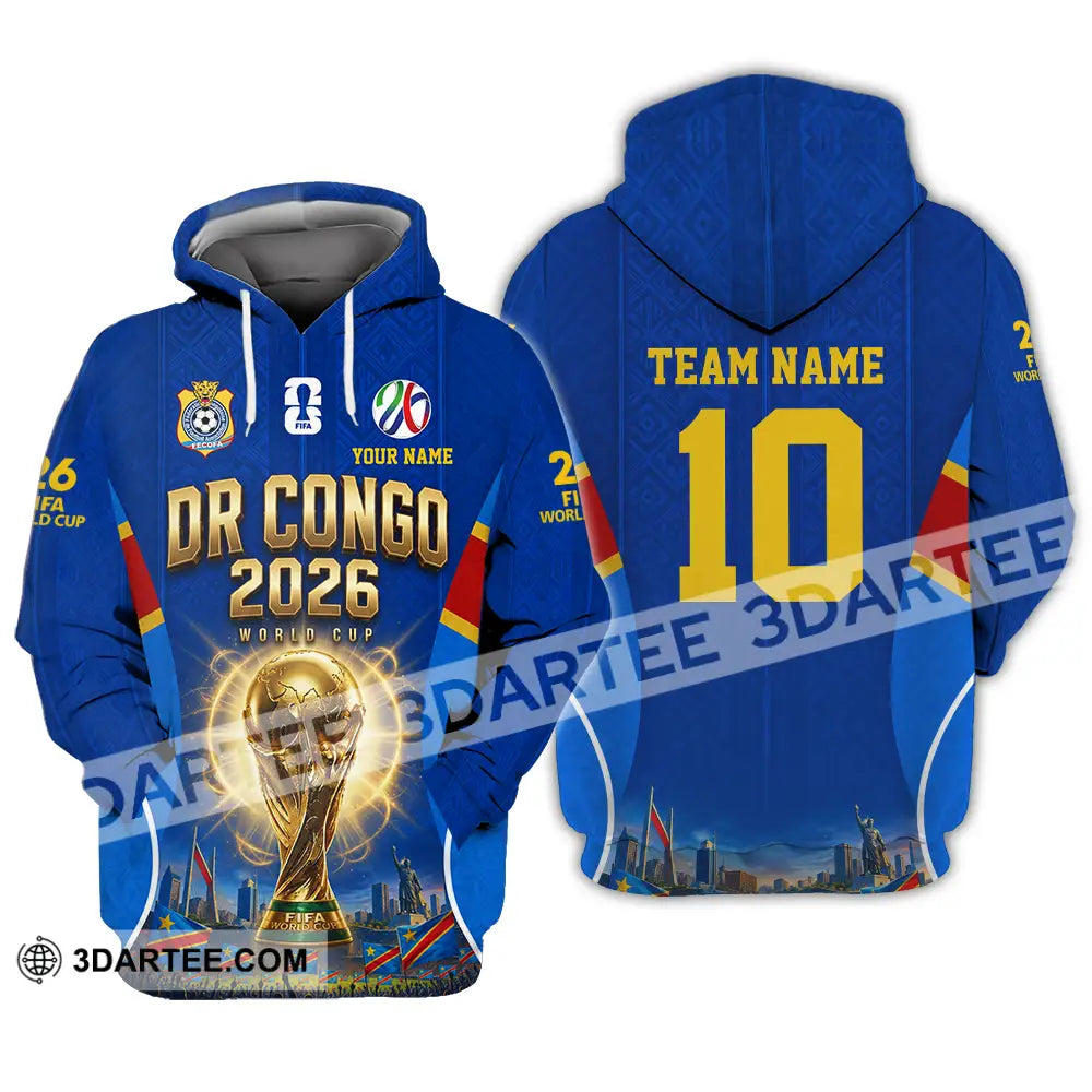 Unisex Shirt - Custom Dr Congo World Cup 2026 Shirt - Hoodie / S - T-shirt