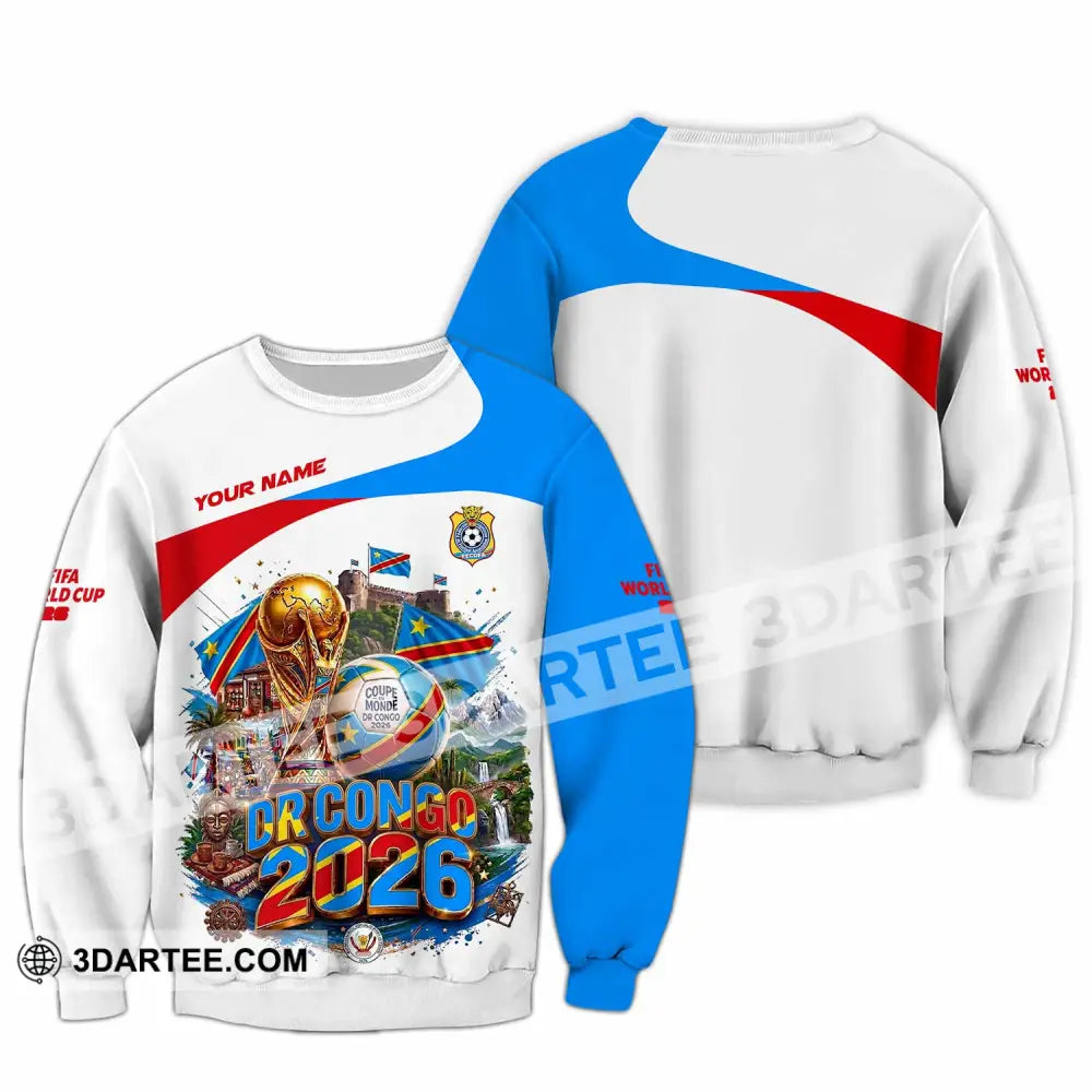 Unisex Shirt - Custom Dr Congo World Cup 2026 Shirt - Long Sleeve / S - T-shirt