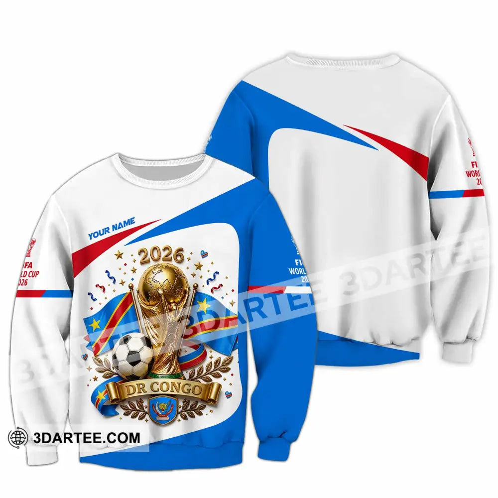 Unisex Shirt - Custom Dr Congo World Cup 2026 Shirt - Long Sleeve / S - T-shirt