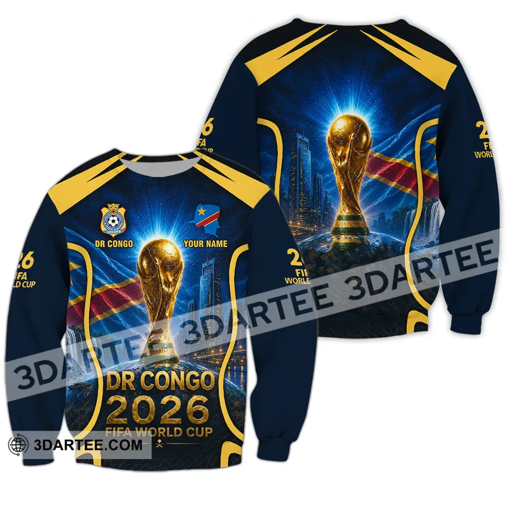 Unisex Shirt - Custom Dr Congo World Cup 2026 Shirt - Long Sleeve / S - T-shirt